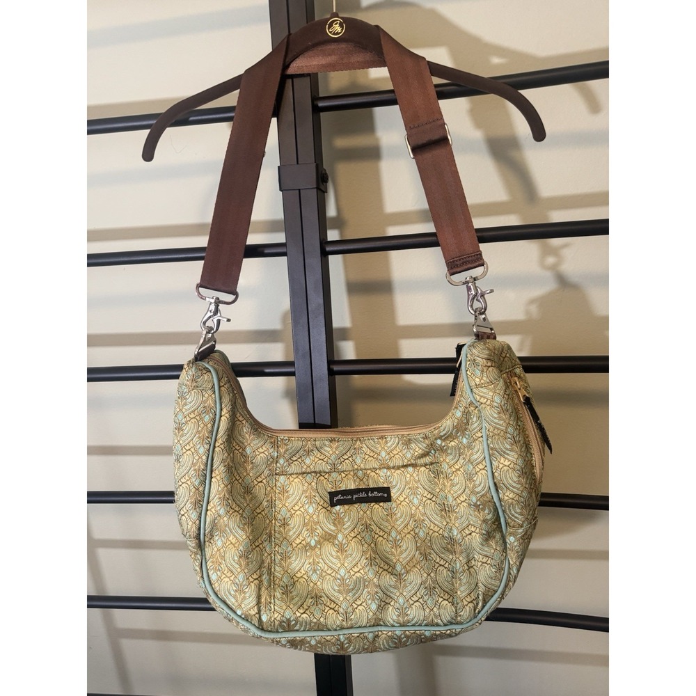 Petunia Pickle Bottom Baby Chic Tote 2009 Boho Green Turquoise Diaper Bag Y2K